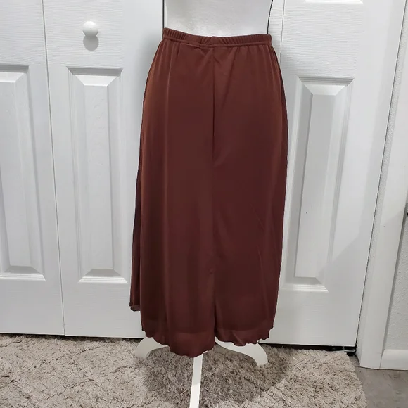 Kathie Lee Collection Brown Skirt, Size Medium 8-10 - Picture 3 of 5